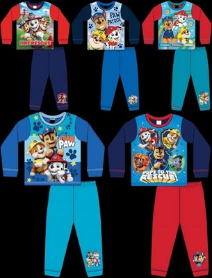 PAW PATROL Boy's Pyjamas/ RUBBLE, CHASE & MARSHALL PJs Sizes 18 months-5 years - Image 1 of 4