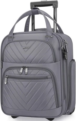 Ручная кладь под сиденье 16-дюймовый багаж с колесами, мягкая сторона прокатки ручная кладь, литий... - Изображение 1 из 4