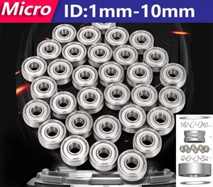 Miniature Ball Bearings Small Micro 1/1.5/2/2.5/3/4/5/6/8/10mm Inner diameter - Picture 1 of 4