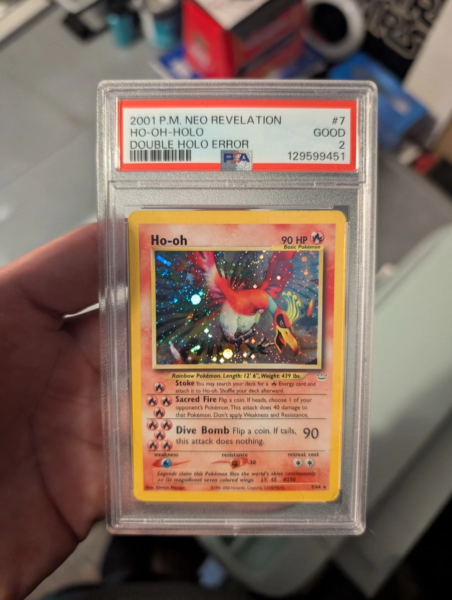 Pokémon TCG Ho-Oh Neo Revelation Professional Sports Authenticator