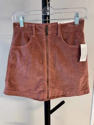 American Eagle Skirt Super Hi-Rise Corduroy A-Line Women’s 00 NWT - Image 1 of 4