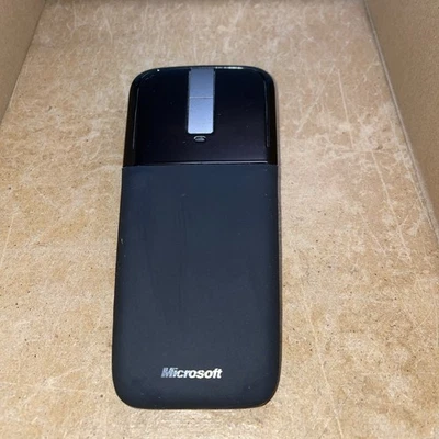 Microsoft Arc Touch Mouse - Black Wireless Mouse - With Dongle Pre-owned Tested - Image 1 of 2