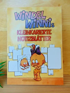 Windel Winni Motiv Notizblock DIN A6 40 Blatt KOMPLETT, NEU aus Sammlung - Bild 1 von 3