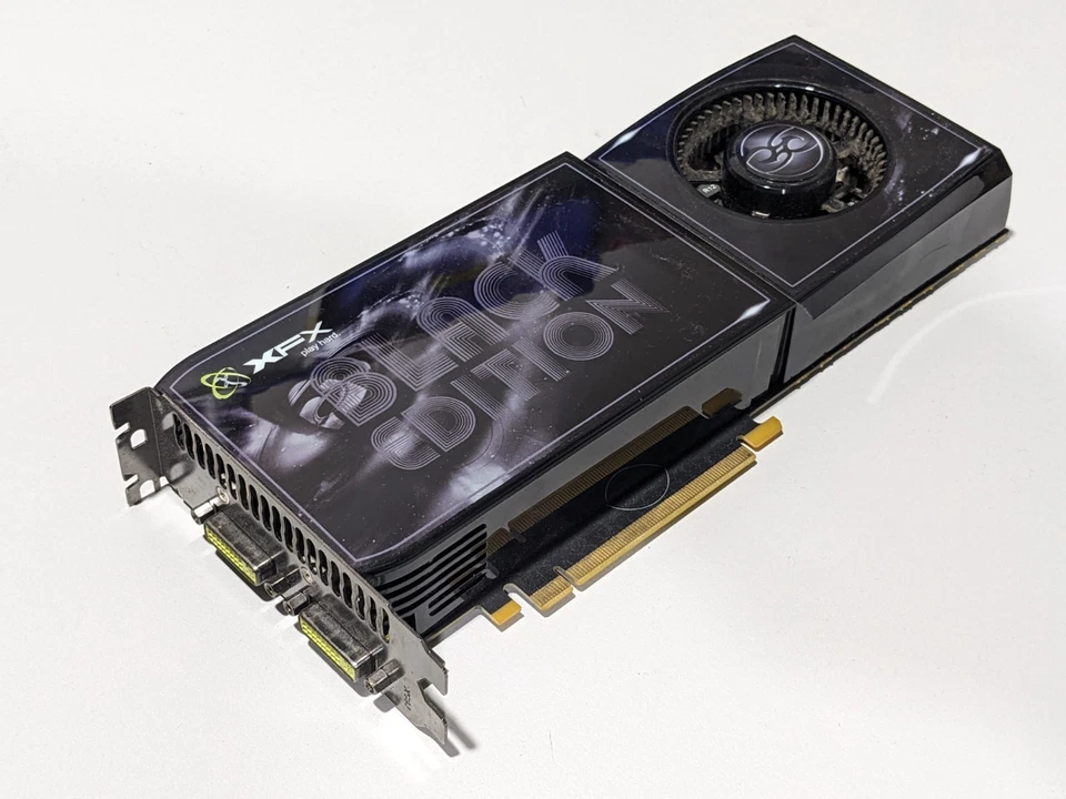GeForce GTX 260 XFX Black Edition 1GB DDR3 Dual DVI TV GRAPHICS CARD - Image 1 of 4