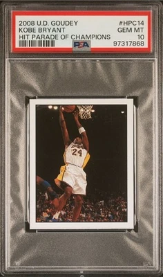 Upper Deck Kobe Bryant Goudey Hit Parade 2008 PSA 10 POP 38 Foto 1 de 2