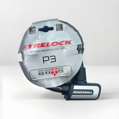 Trelock P3 Armored Bicycle Cable Lock, 80cm, Diameter 19mm, Black/Silver - Image 1 of 4