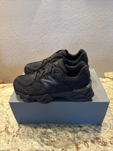New Balance 9060 Triple Black Suede GC9060BB Big Kids Size 6 Brand New - Picture 1 of 5