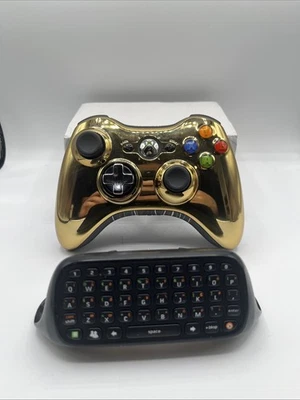 Контроллер Xbox 360 ограниченный выпуск STAR WARS C3PO с чатпадом ПРОТЕСТИРОВАН И ОЧИЩЕН - Изображение 1 из 4
