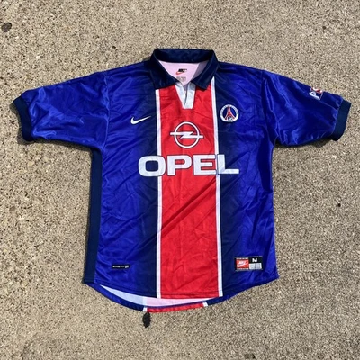 Camiseta deportiva local Nike PSG Paris Saint-Germain 1998/99 Opel vintage talla mediana Foto 1 de 4