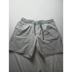 Linksoul pantaloncino uomo piccolo piatto davanti coulisse pull on convertibile grigio - Foto 1 di 5