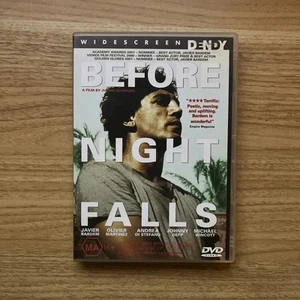 Before Night Falls DVD 2000 Javier Bardem Johnny Depp Olivier Martinez Region 4 - Picture 1 of 3