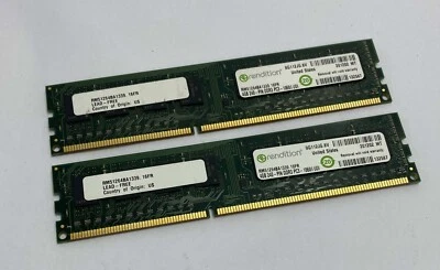 8GB (2 x 4GB) Rendition RM51264BA1339.16FR PC3-12800U 1600MHz DDR3 Computer RAM - Image 1 of 4