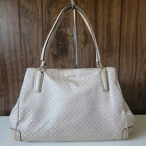 COACH Madison Pearlescent Cafe Carryall Large Tote Bag - Picture 1 of 12