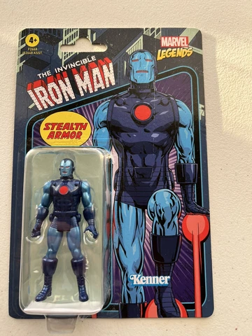 Hasbro Marvel Legends Retro 3.75 Inch Action Figure Wave 4-Stealth Armor Iron Cover