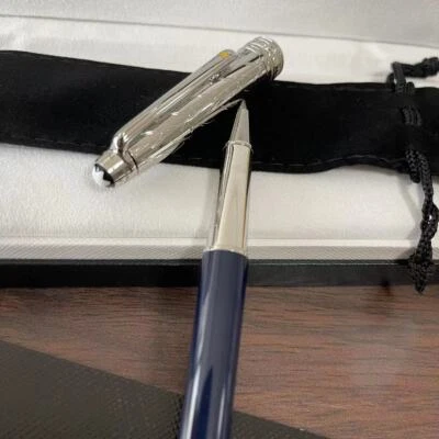 Montblanc Meisterstuck Le Petit Prince Rollerball Pen 163 Classic Blue Silver