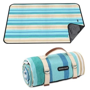 Picnic Blanket Waterproof & Sand Proof, Beach Blanket Portable with Carry Strap. - Picture 1 of 9