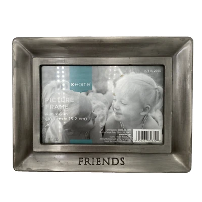 Photo Frame Target Home 2010 Friends Pewter tone metal 7.75" x 5.5" Landscape - Image 1 of 2