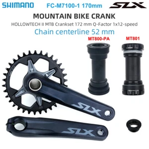 Juego de bielas Shimano SLX FC-M7100 1x12 velocidades Hollowtech II 170mm 175mm 32T 34T MTB - Imagen 1 de 16