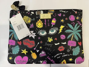 Betsey Johnson Ipad Zippered Case 12" L x 9" H, NWT Multi Luv Betsey Ipad Case - Picture 1 of 7