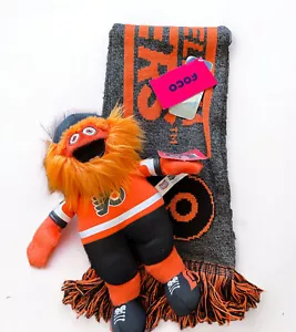 Philadelphia Flyers Teamschal NHL und Bleacher Creature Gritty 10"" Geschenkpackung - Bild 1 von 6