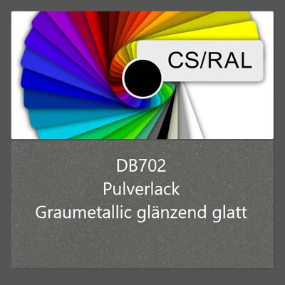 Pulverlack  RAL 9007  Graumetallic  DB702  Polyester Glänzend   glatt 250gr-5KG - Bild 1 von 2