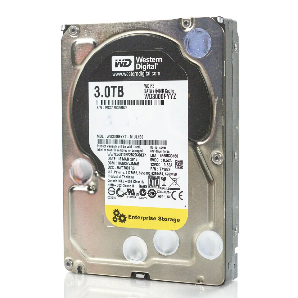 Western Digital RE 3TB SATA III 3,5 Zoll HDD (WD3000FYYZ)