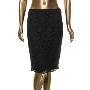 KARL LAGERFELD NEW Women's Scalloped Lace Side Zip Straight Pencil Skirt 4 TEDO - Picture 1 of 2