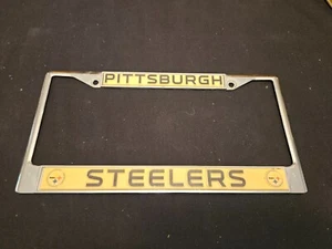 Vintage "PITTSBURGH STEELERS" License Plate Frame - Picture 1 of 2