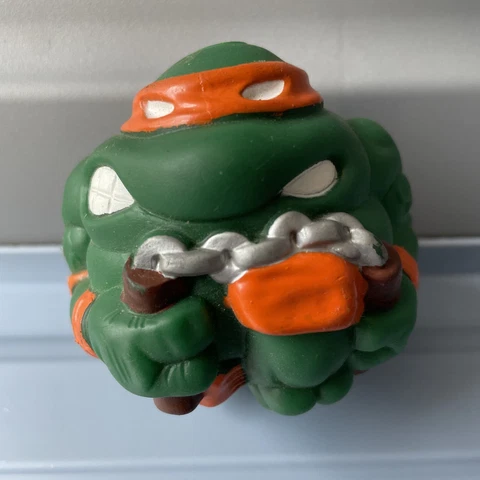 Vintage 1991 Michelangelo Teenage Mutant Ninja Turtles Sewer Ball TMNT Action Cover
