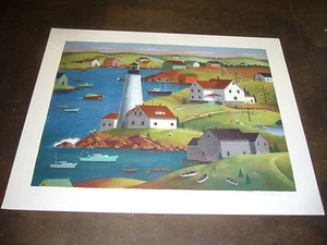 Art Print By Steven Klein Signed by Artist / Light House.AP - Picture 1 of 3