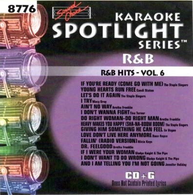SOUND CHOICE KARAOKE R&B  HITS v.6 cdg CD+G SC8776 RARE TINA TURNER EN VOGUE MAS - Image 1 of 2