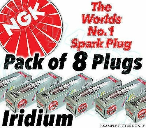 8x NEW NGK Laser Iridium SPARK PLUGS - Part no. SILZKR7A-S Stock no. 7718 8pk - Image 1 of 1
