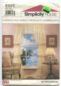 SIMPLICITY SCHNITTMUSTER 8996 GARDINEN & GIRLANDEN ANLEITUNGSBLÄTTER 1989 - Bild 1 von 3