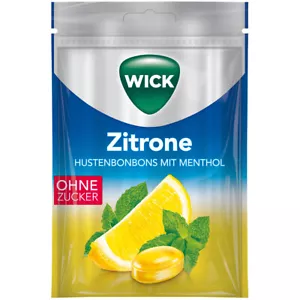 Wick Limón sin Azúcar Halsbonbons Con Natural Mentol - Imagen 1 de 1