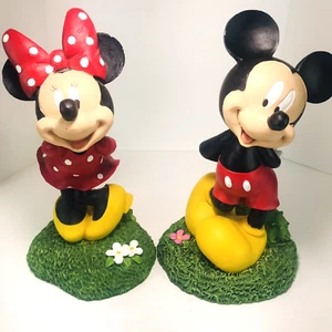Ensemble statue jardin Disney Minnie Mickey Mouse design groupe international céramique - Photo 1/13