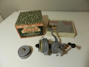 VINTAGE ANGELROLLE - PFLUEGER PELIKAN SPINNROLLE - MIT BOX - MODELL #1020 - Bild 1 von 12
