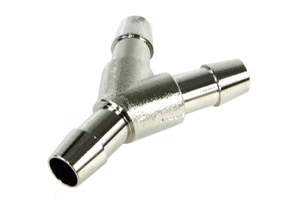 Złącze węża 8mm (10/8mm) Y - mosiądz niklowany - Zdjęcie 1 z 2