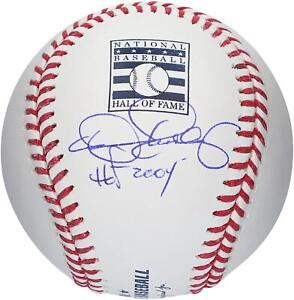 Dennis Eckersley Oakland Athletics Signed HOF Logo Baseball w/"HOF 04" Insc