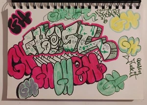 SAR TMB Sketch 2006 25c17cm COPE/QUIK/TAKI183/GHOST/LAKES/ZEPHYR/FUTURA/DUSTER/IZ - Picture 1 of 8