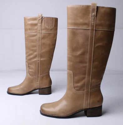 Lucky Brand Women's Hibiscus Knee High Leather Riding Boot CD4 Taupe Size US9.5M - Image 1 of 4