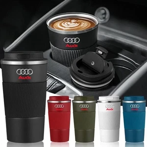 Thermo Cafe Coffee Mug Car Thermos Mug Travel Thermo Cup Auto Parts for Audi - Picture 1 of 16