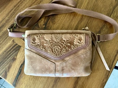 Сумочка через плечо Sak ремень сумка застежки тисненой кожи молнии застежки богемное - Изображение 1 из 4