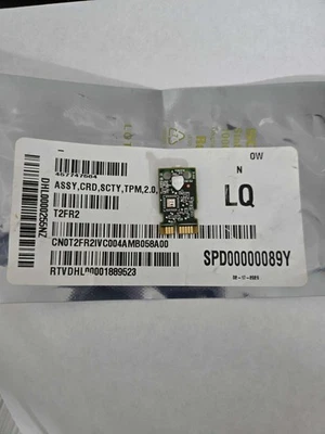 DELL PLATFORM MODULE TPM 2.0 R640 R740 R440 R540 01MW70 0CMD3M 0FMYG3 P/N T2FR2 - Image 1 of 2