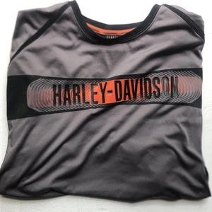 Harley-Davidson Performance Poly T Shirt Textured Spellout Biker Men 2XL - Picture 1 of 6
