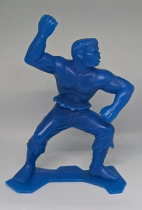 Vintage Louis Marx Marvel Blue Incredible Hulk Figure 6 pollici 1967 giocattolo plastica - Foto 1 di 5