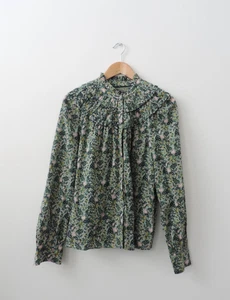 Boden Floral Long Sleeve Blouse- Size UK 12- Thames Hospice - Picture 1 of 6