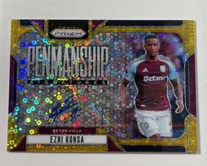 Ezri Konsa Aston Villa /10 Panini Prizm EPL 24/25 Penmanship Auto Gold Breakaway - Bild 1 von 5