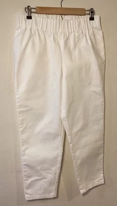 Soft Surroundings White Metro Denim Leggings M EUC - Picture 1 of 4