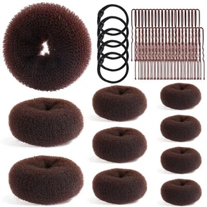 65 Pcs Hair Accessories Set with 10 Pcs Hair Bun Maker (1 Extra-Large, 2 Larg... - Picture 1 of 7