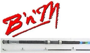 BnM THE ORIGINAL SILVER CAT BLUE SPINNING ROD 8' SCAT80S - Picture 1 of 6